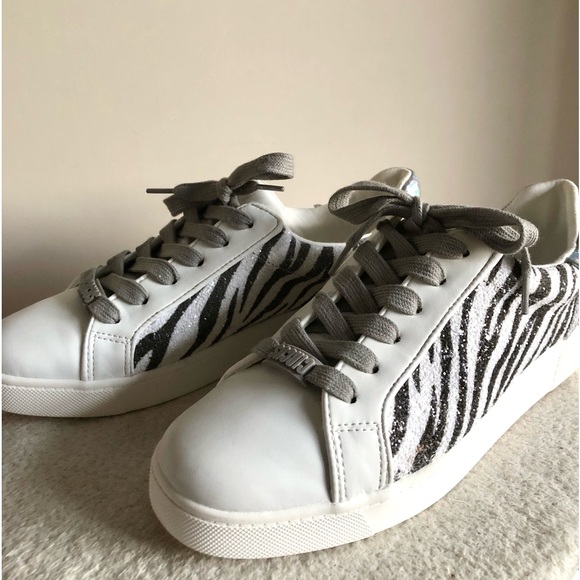 Sam Edelman Circus Devin Zebra Accent Lace Up Sneaker Tennis Shoe size 8 - Picture 3 of 16